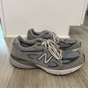 New Balance 990v4 Men's Size 12.5 Gray White Running Shoes Made in USA M990GL4